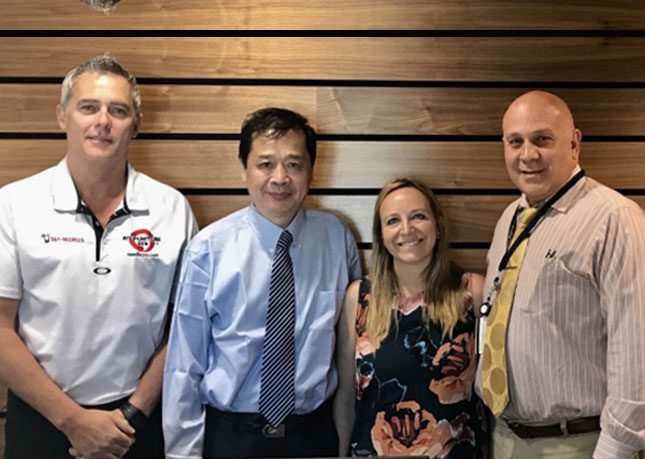  Dr. Tony Willcox, Professor Yang Jun (Anhui, China), Dr. Amie Rosenfeld & Professor James Galvin at Florida Atlantic University discussing the first Acupuncture Study on  Mild Cognitive Impairment at FAU.