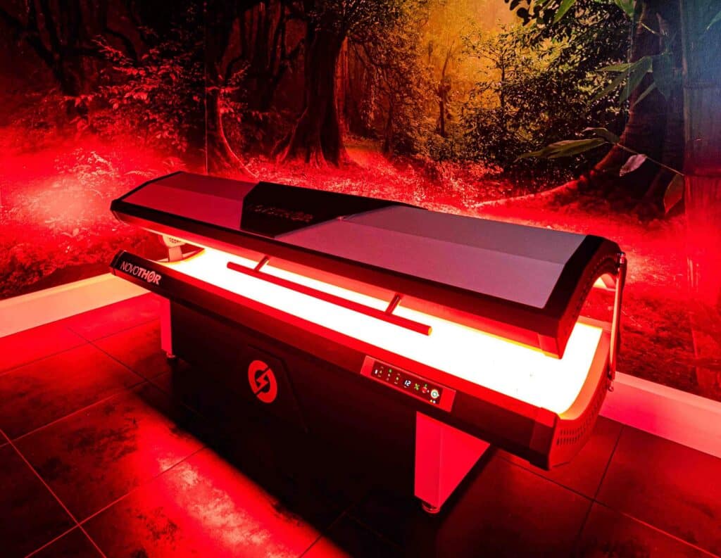 Red and near-infrared light therapy, frequency delivered as wavelength.